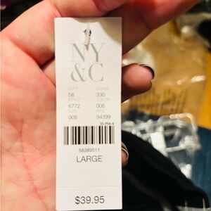 NWT NY & Co black and white leggings